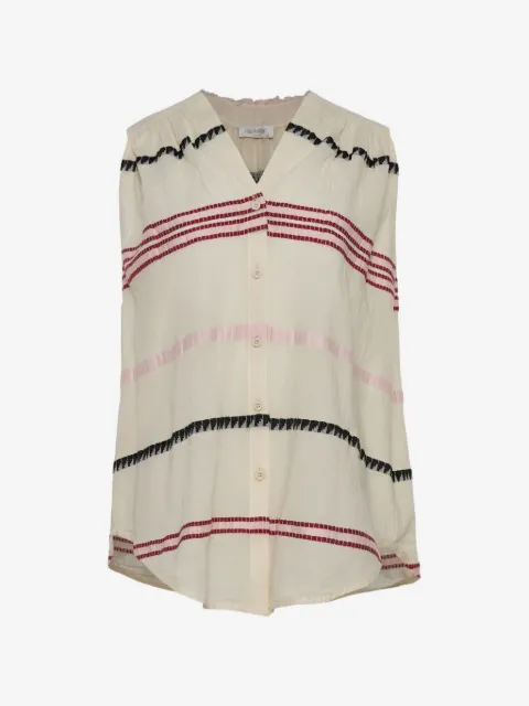 Devotion striped sleeveless shirt