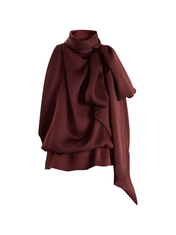 Petar Petrov Draped Top in Red