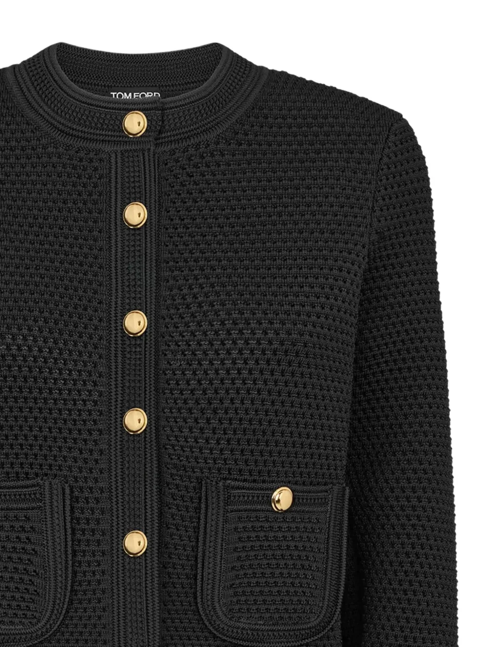  Tom Ford Button Patch-pocket Cardigan - Black 
