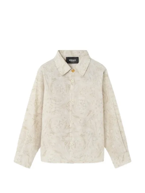 Versace Kids floral-pattern shirt