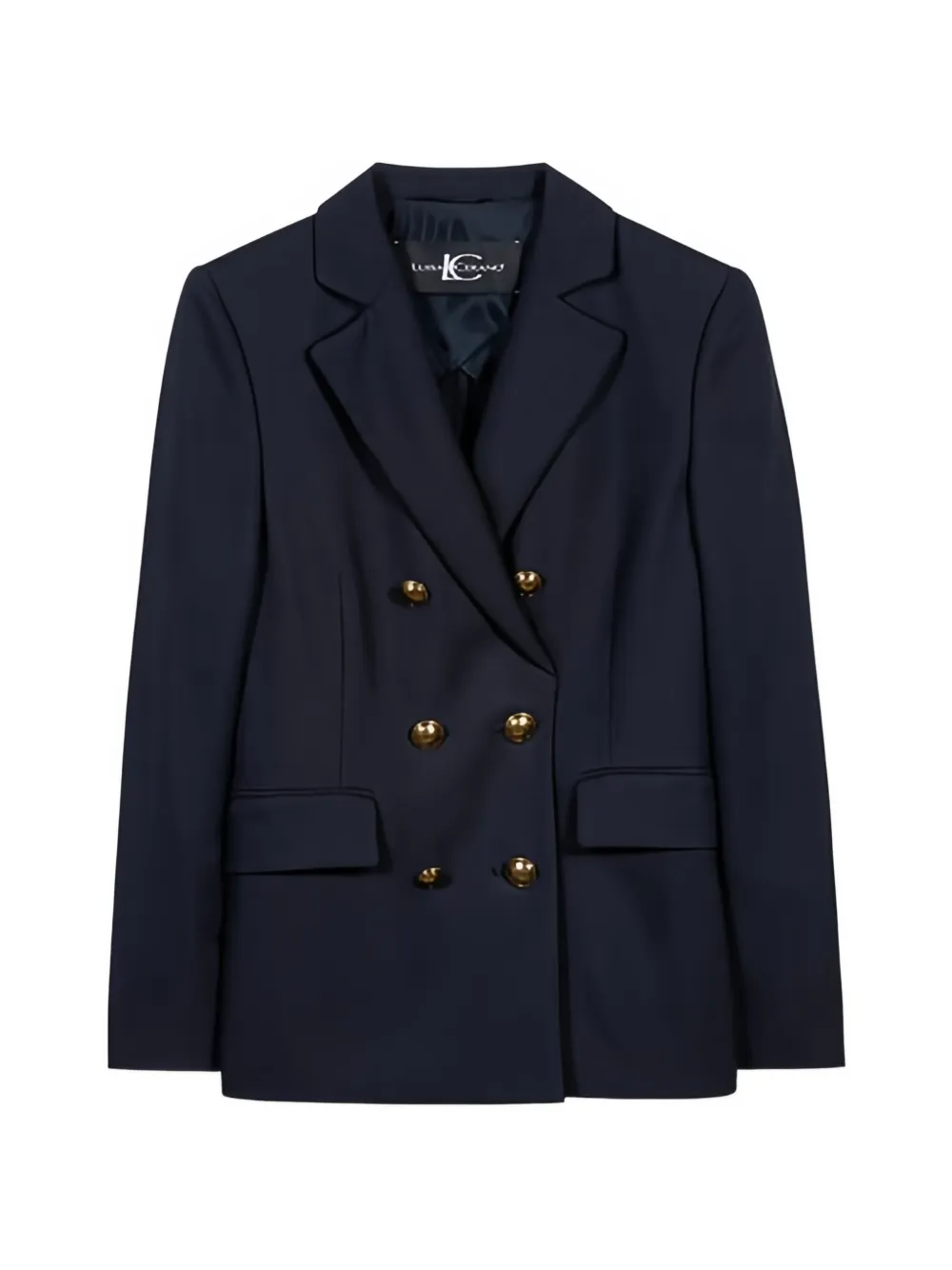 Luisa Cerano double-breasted gabardine blazer - Blu