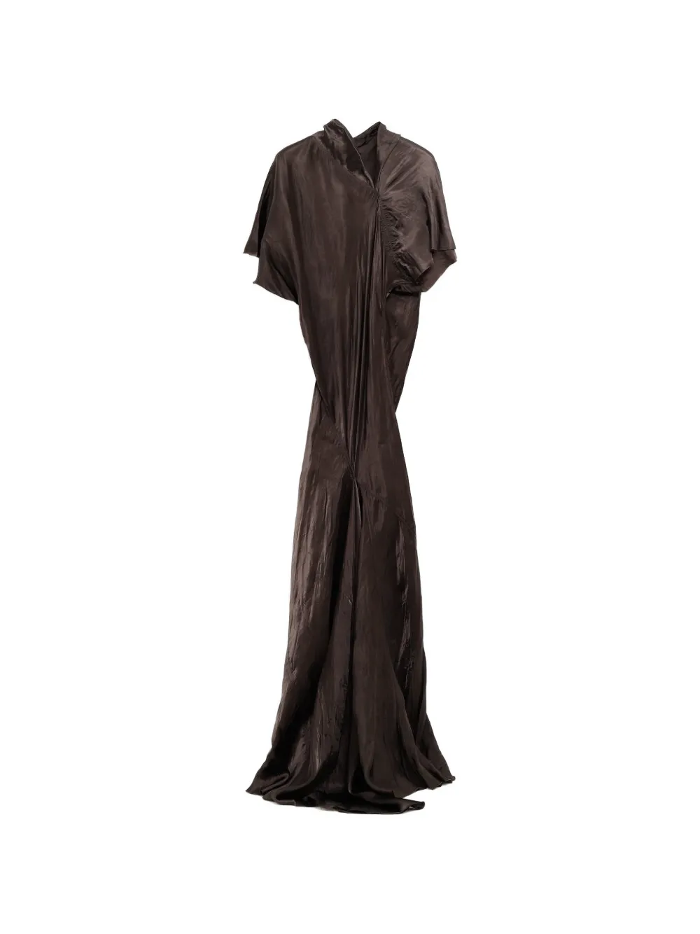 Rick Owens Gedrapeerde jurk Bruin