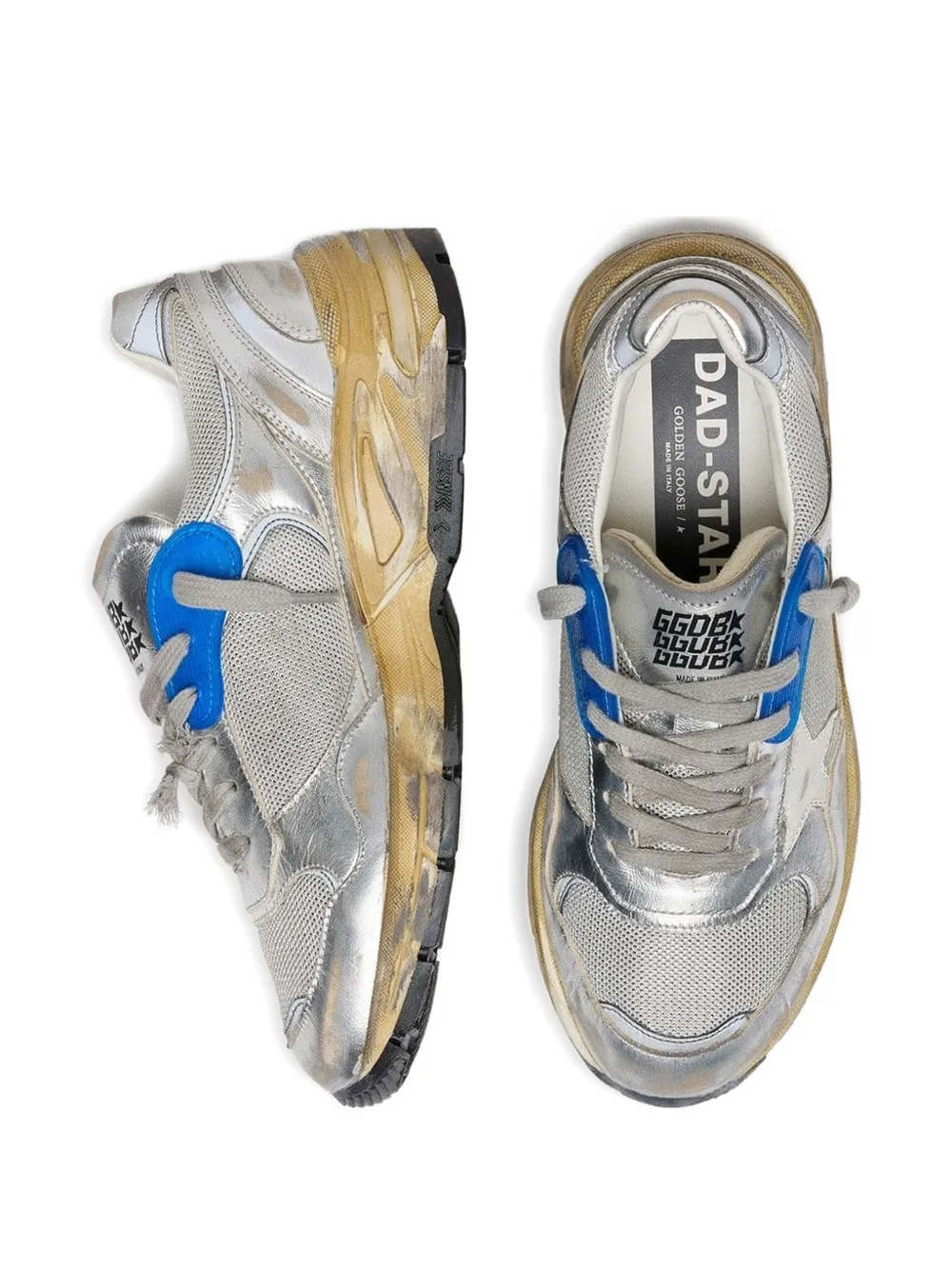 Golden Goose Dad-Star appliqué sneakers Zilver