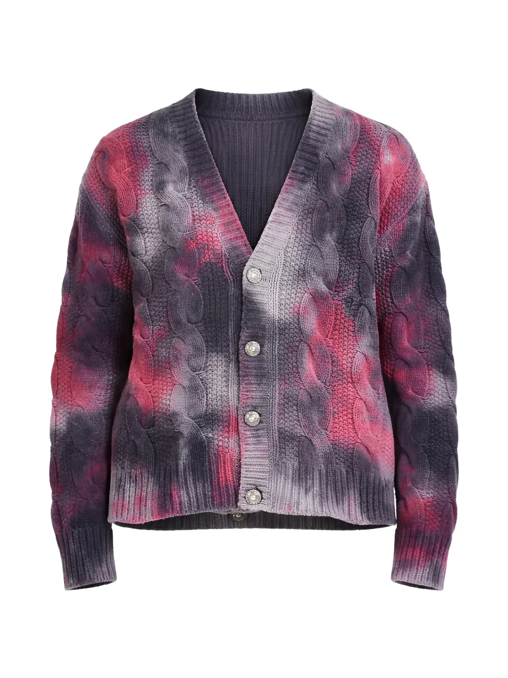 A Paper Kid cable-knit dyed cardigan - Grigio