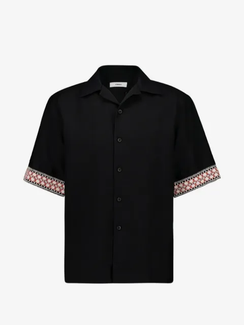 COMMAS braided camp-collar shirt