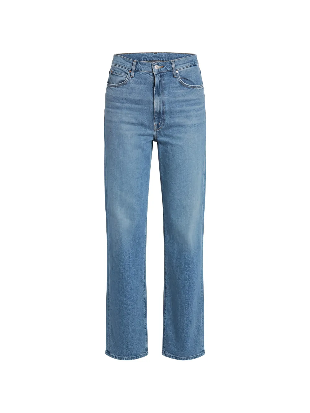 Mother Five Pocket Jeans In Blue