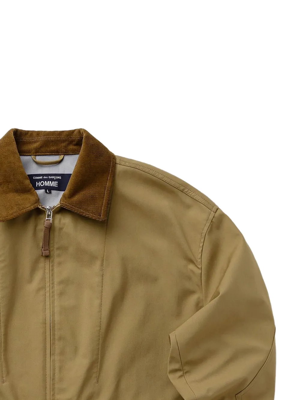  Comme Des Garçons Homme Corduroy-collar Pocket Jacket - Neutrals 