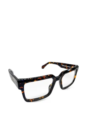 Off-White Eyewear スクエアメガネフレーム | ブルー | FARFETCH JP