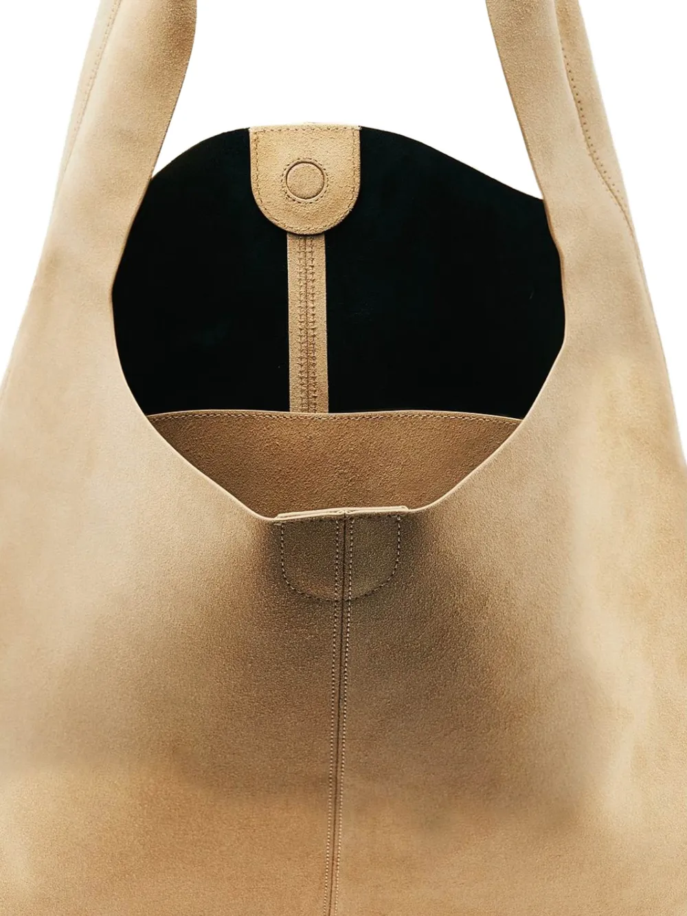 Patrizia Pepe Suède schoudertas Beige