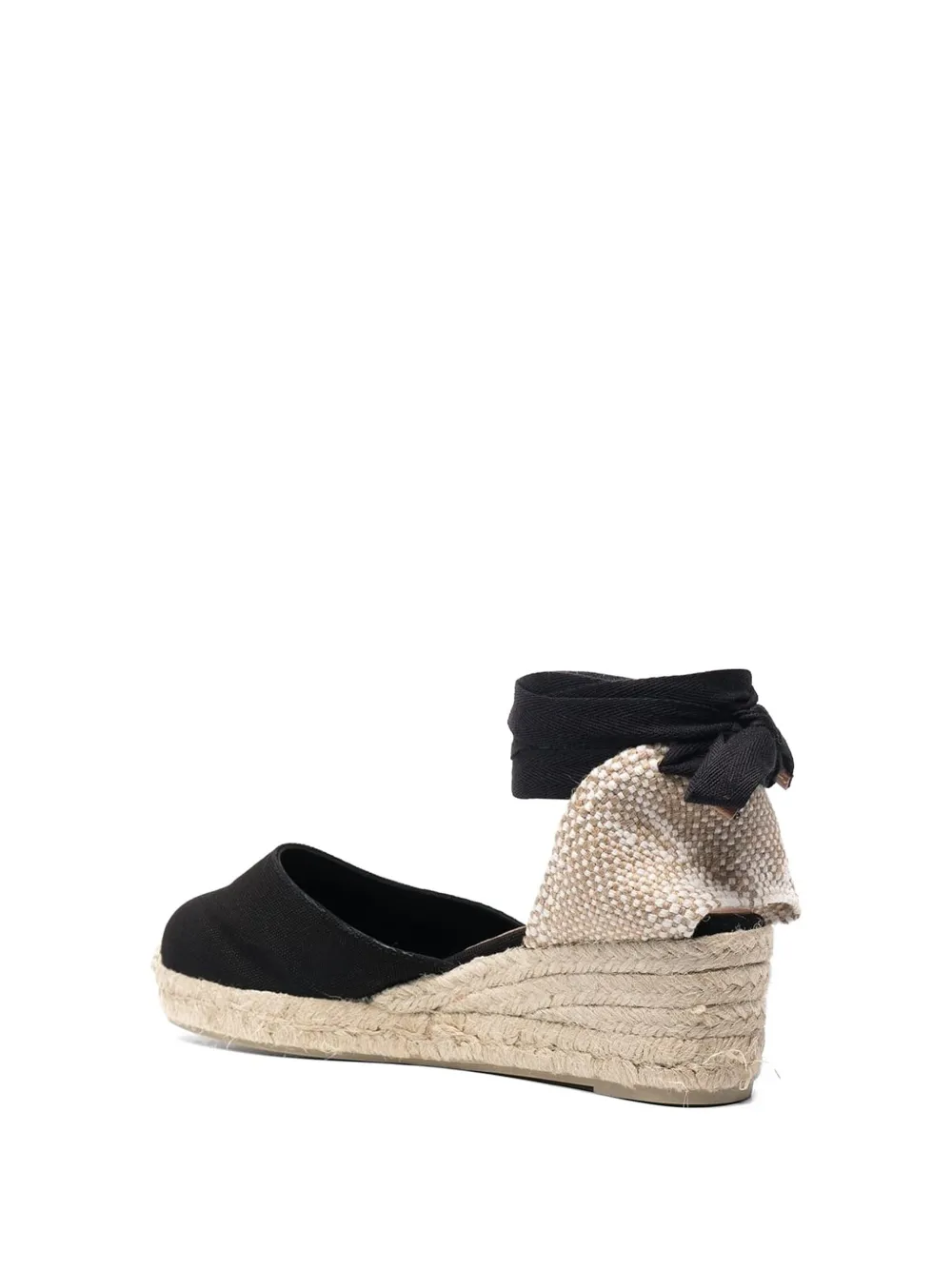 Castañer Espadrilles met enkelstrik Zwart