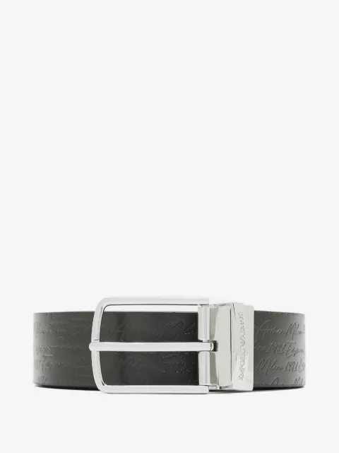 Emporio Armani cinturón reversible Tongue