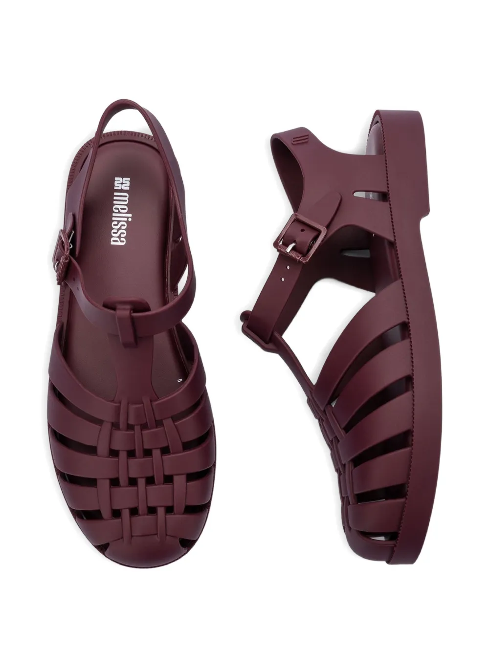 Melissa Possession geweven sandalen met gesp Paars