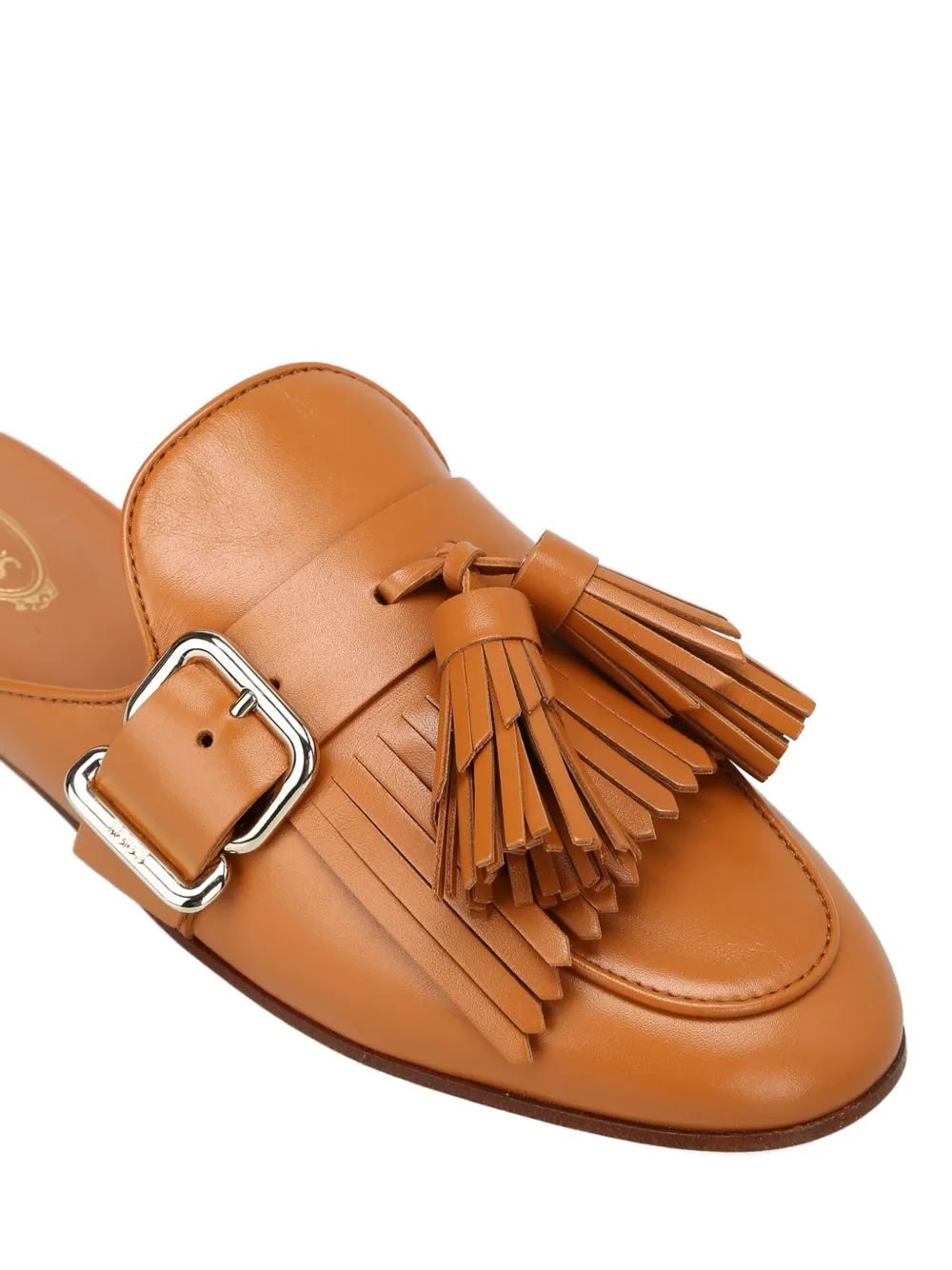 Tod's buckle tassel leather mules Bruin