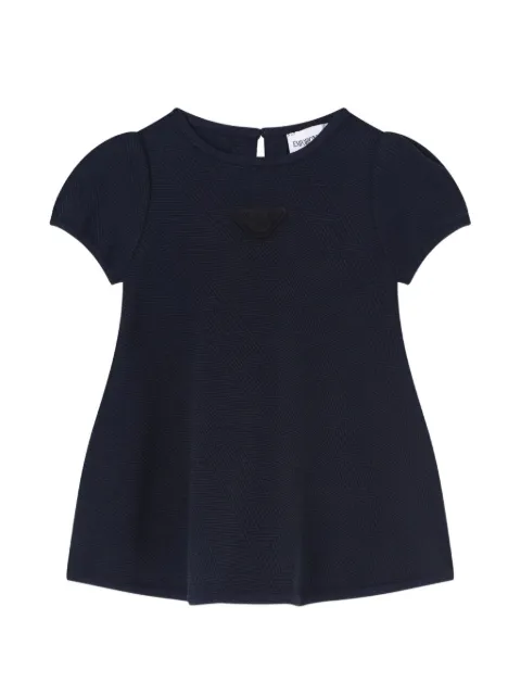 Emporio Armani Kids short-sleeved textured dress