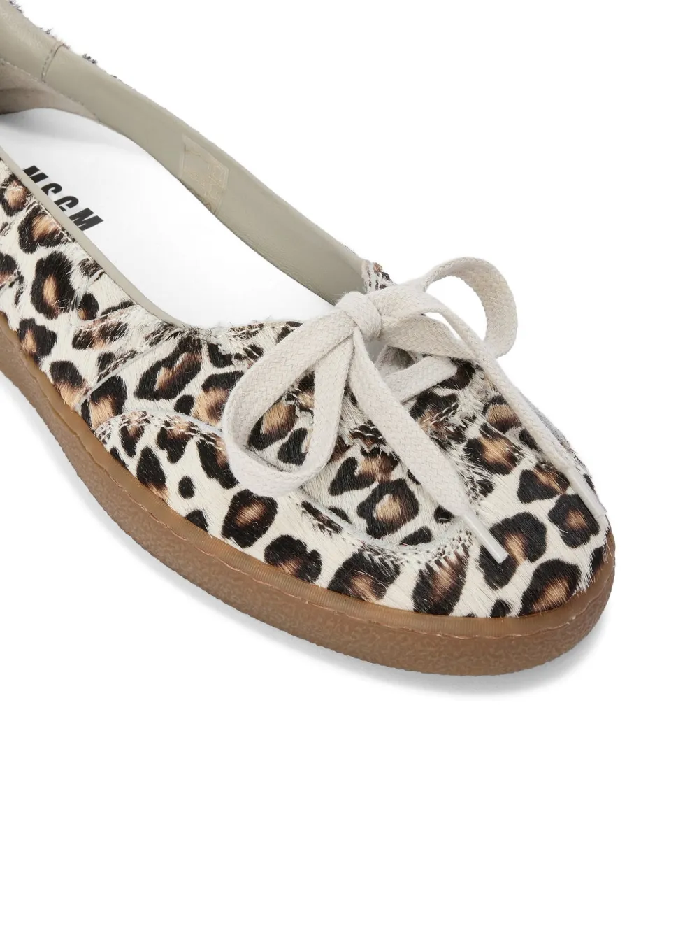 MSGM Sneakers met dierenprint en balletstijl Beige