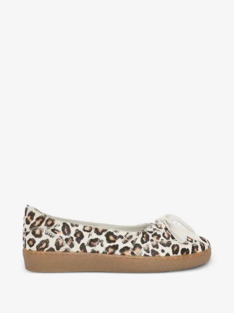 MSGM animal-print ballet-style sneakers