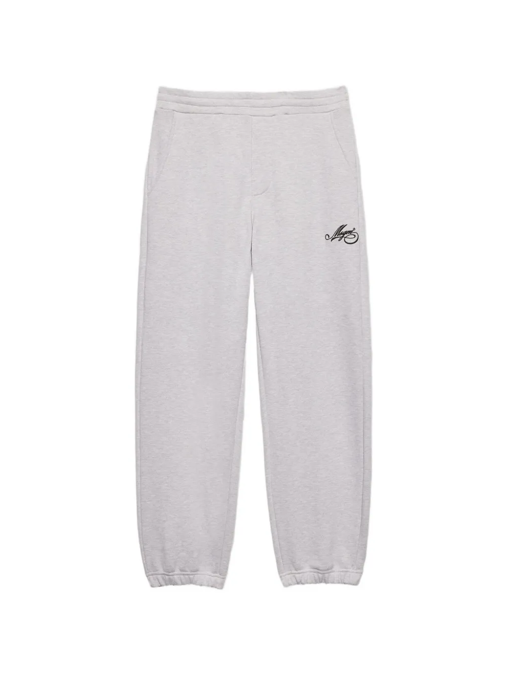 MSGM logo-detail cotton track pants - Grigio