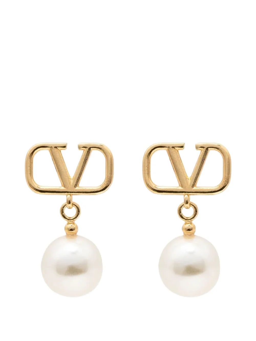 Valentino Garavani Orecchini di perle VLogo Signature X Swarovski - Oro