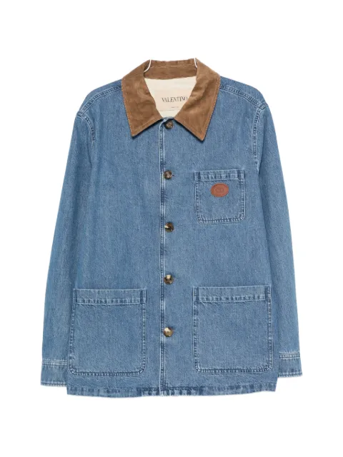 Valentino Garavani logo-patch denim jacket