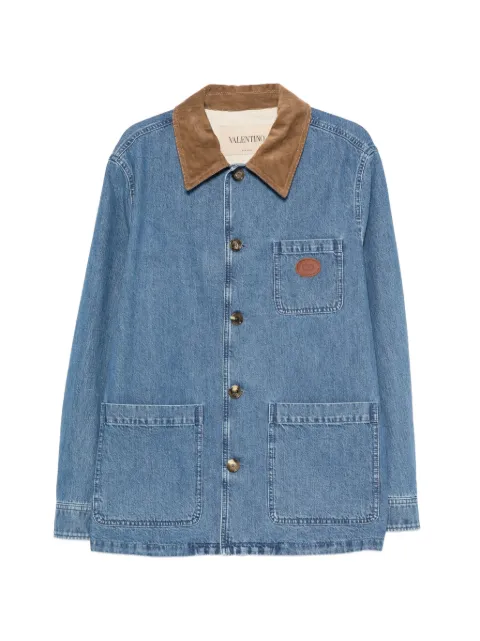 Valentino Garavani logo-patch denim jacket