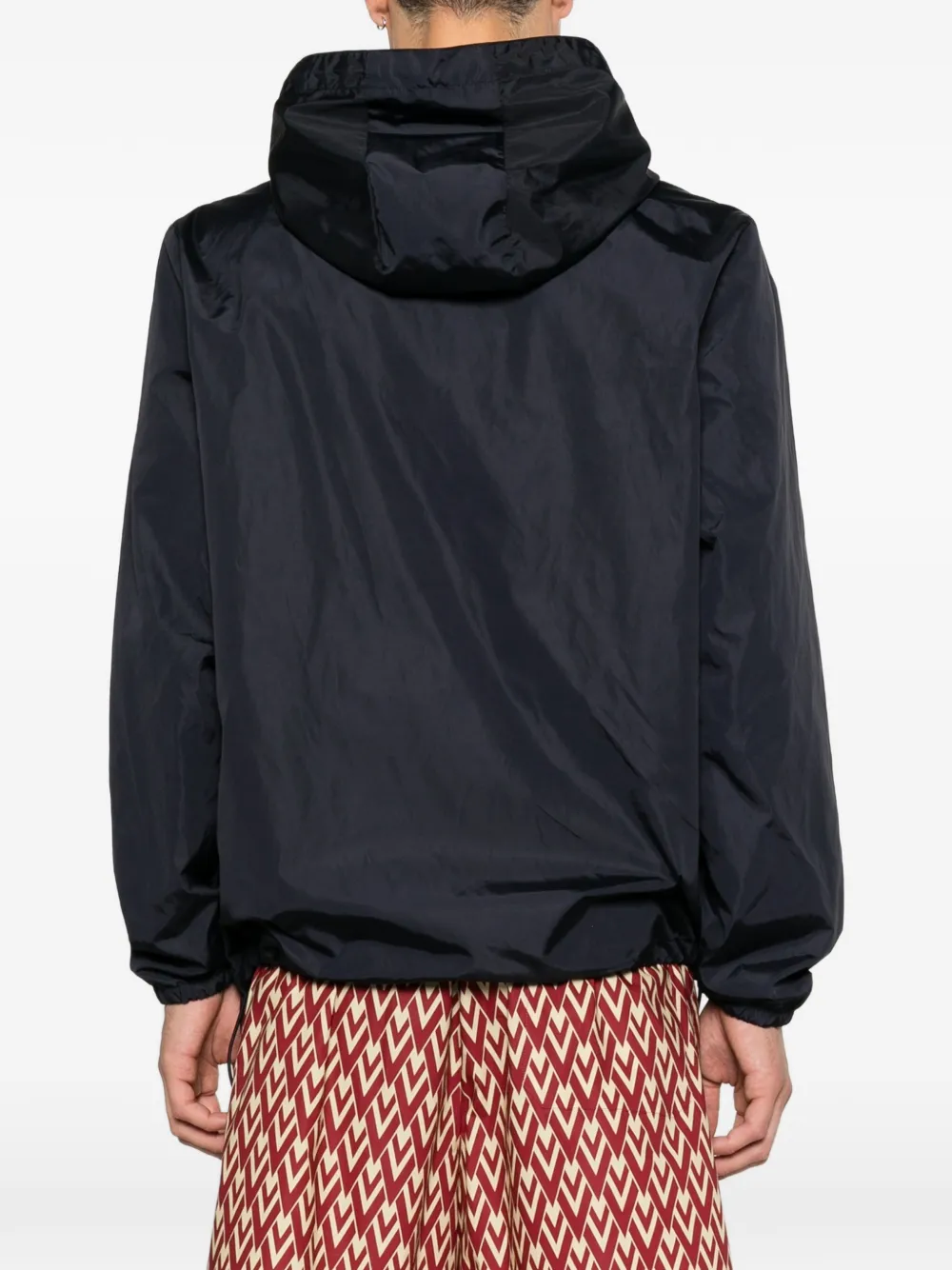 Valentino Garavani Jack met capuchon en chevron-detail Blauw