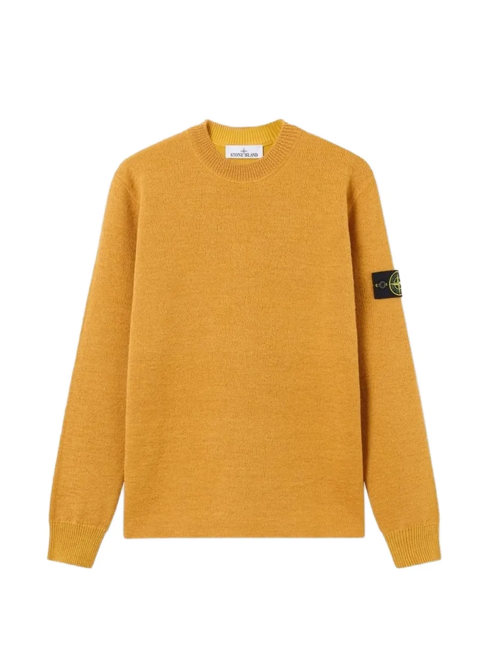 Stone Island logo-patch sweater - Giallo