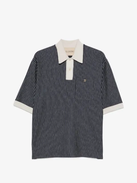 Valentino Garavani polo VLogo Signature à rayures