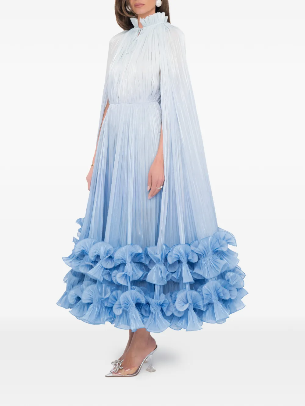 Ana Radu Mystic Wave jurk met print Blauw