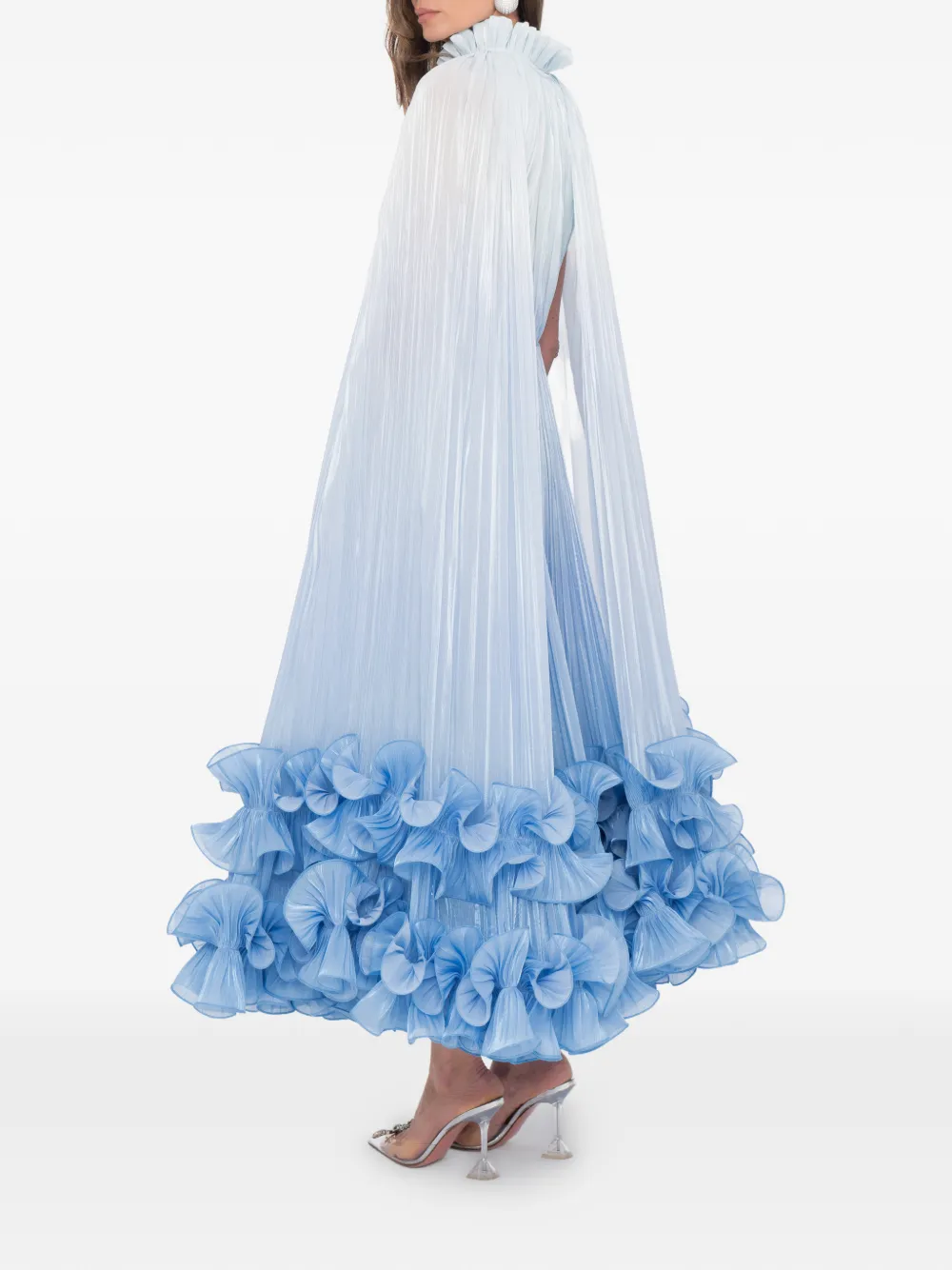 Ana Radu Mystic Wave jurk met print Blauw