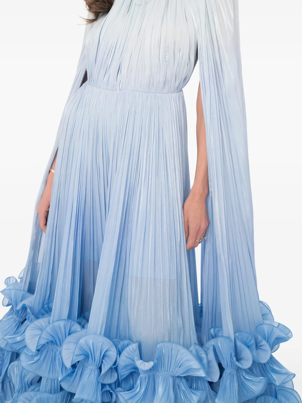 Ana Radu Mystic Wave jurk met print Blauw