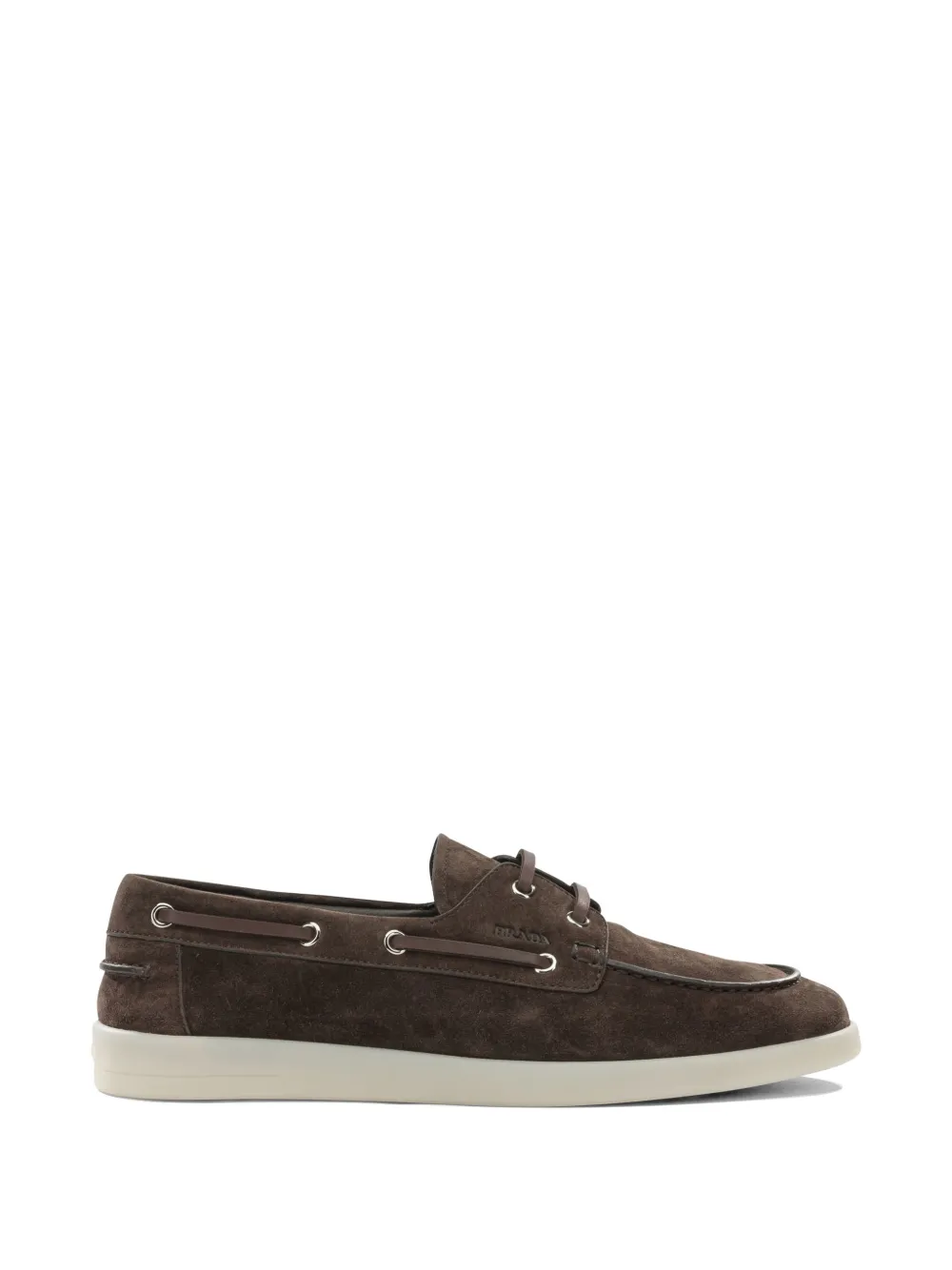 Prada lace-up suede boat shoes Bruin