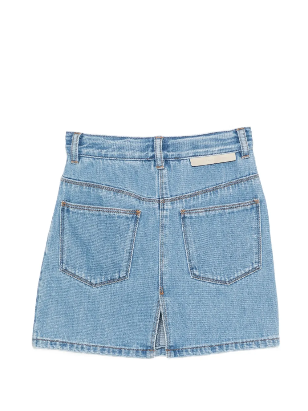 Stella McCartney Kids Rok met knoopsluiting en sterdetail Blauw