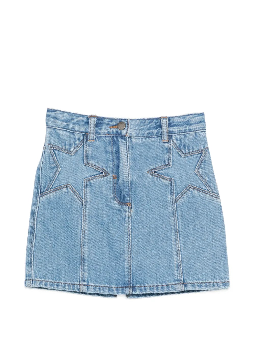 Stella McCartney Kids star-detail button-fastening skirt - Blu