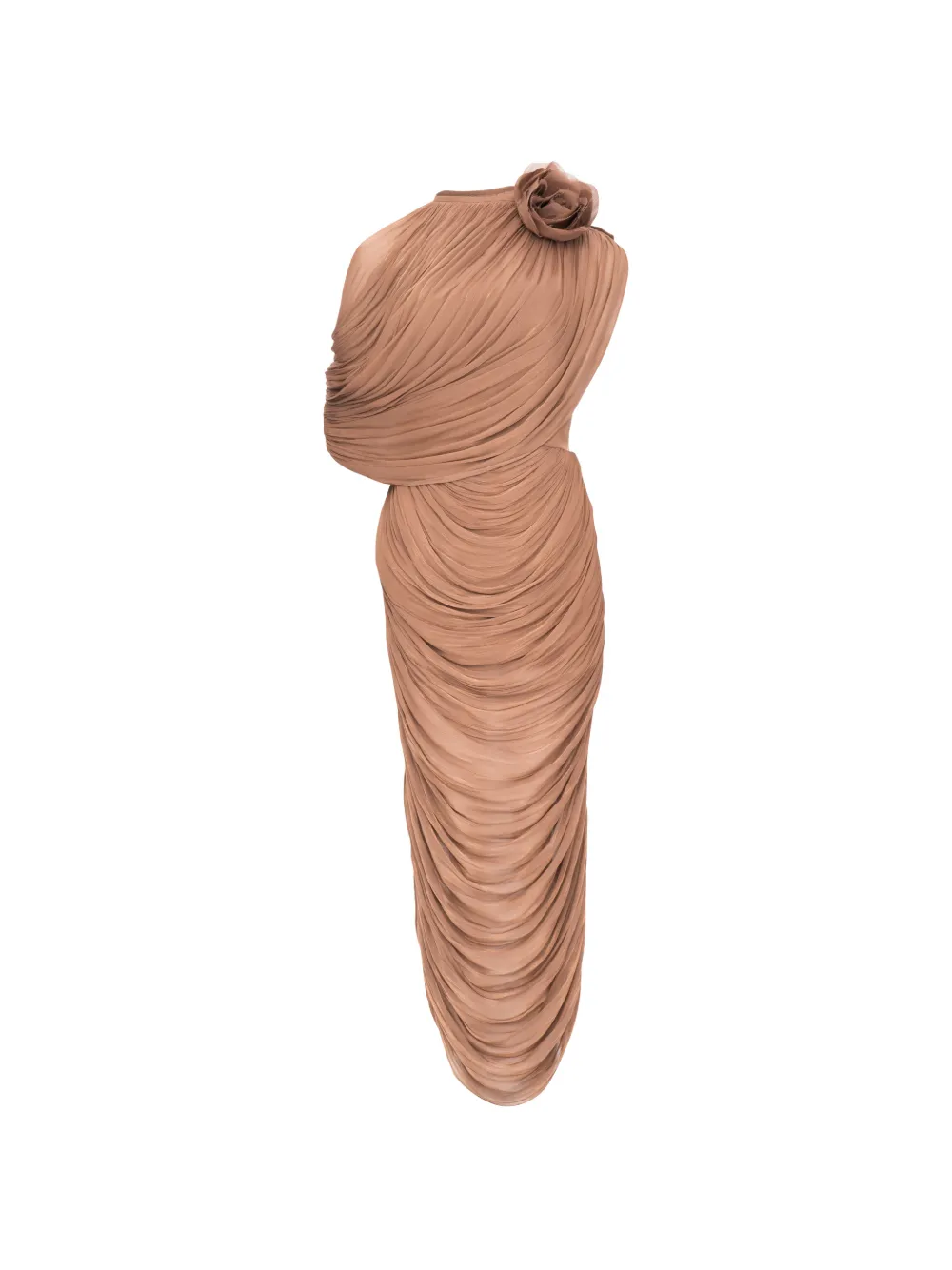 Ana Radu Drape dress - Marrone
