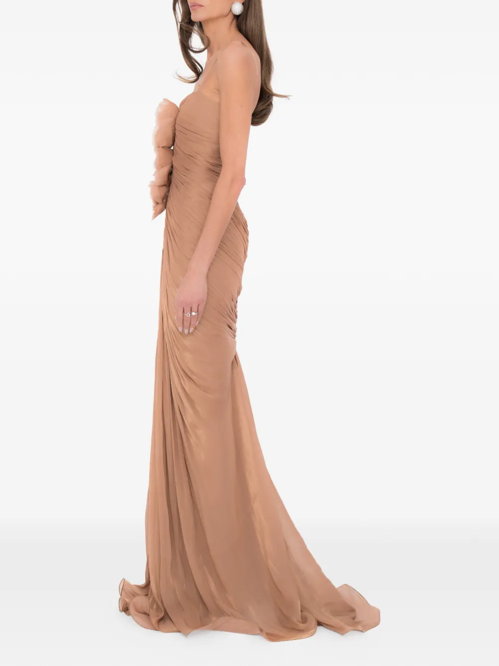 Ana Radu Amber Bloom jurk Bruin
