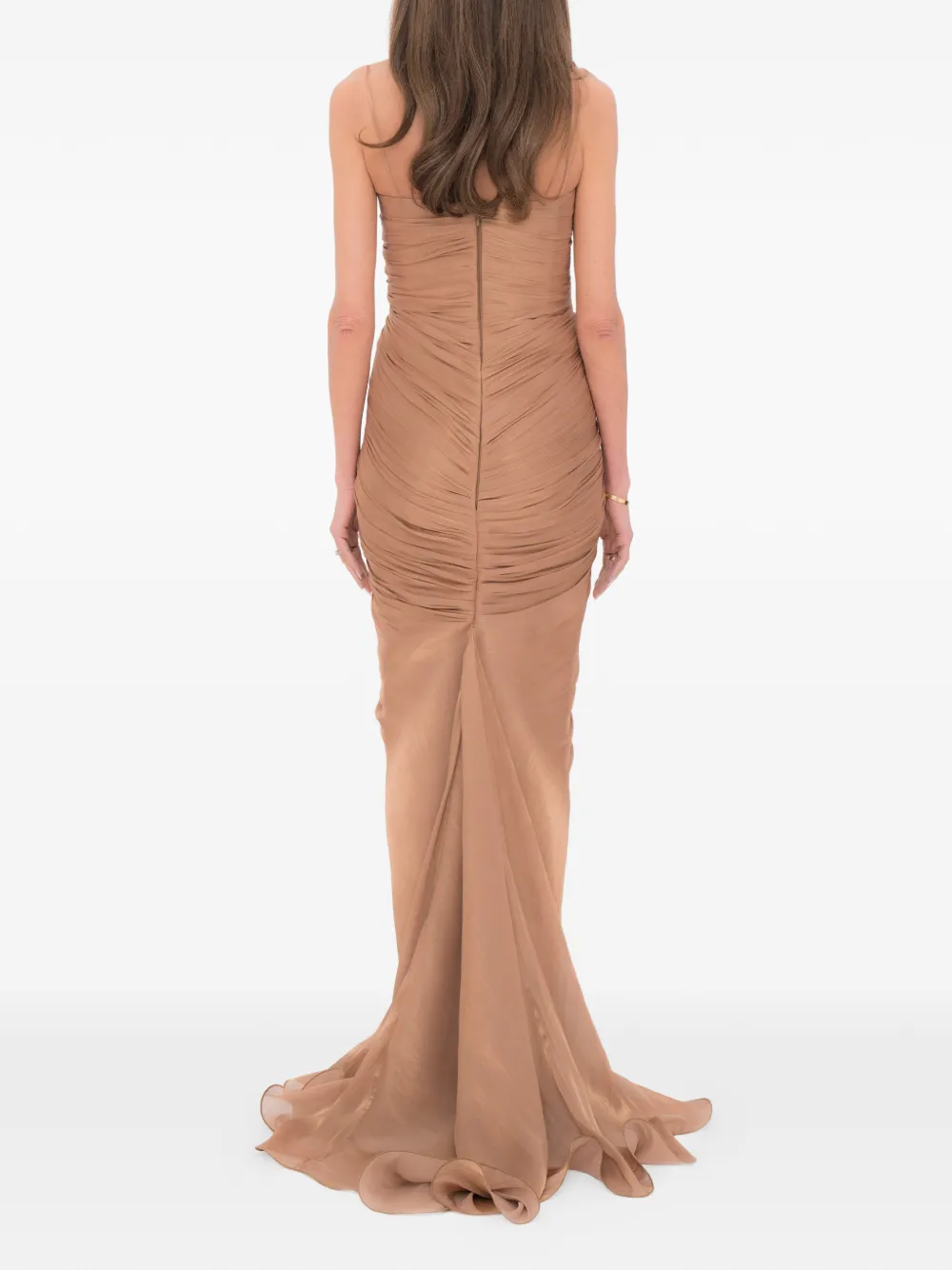 Ana Radu Amber Bloom jurk Bruin