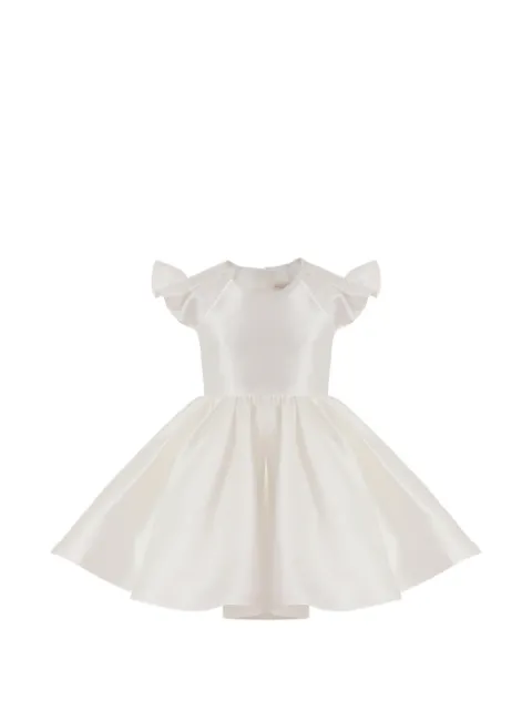 Tulleen flutter-sleeve dress