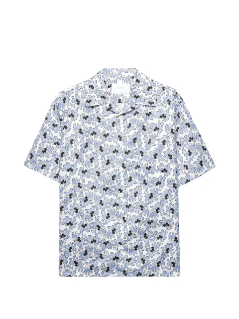Prada printed cotton blend bowling shirt