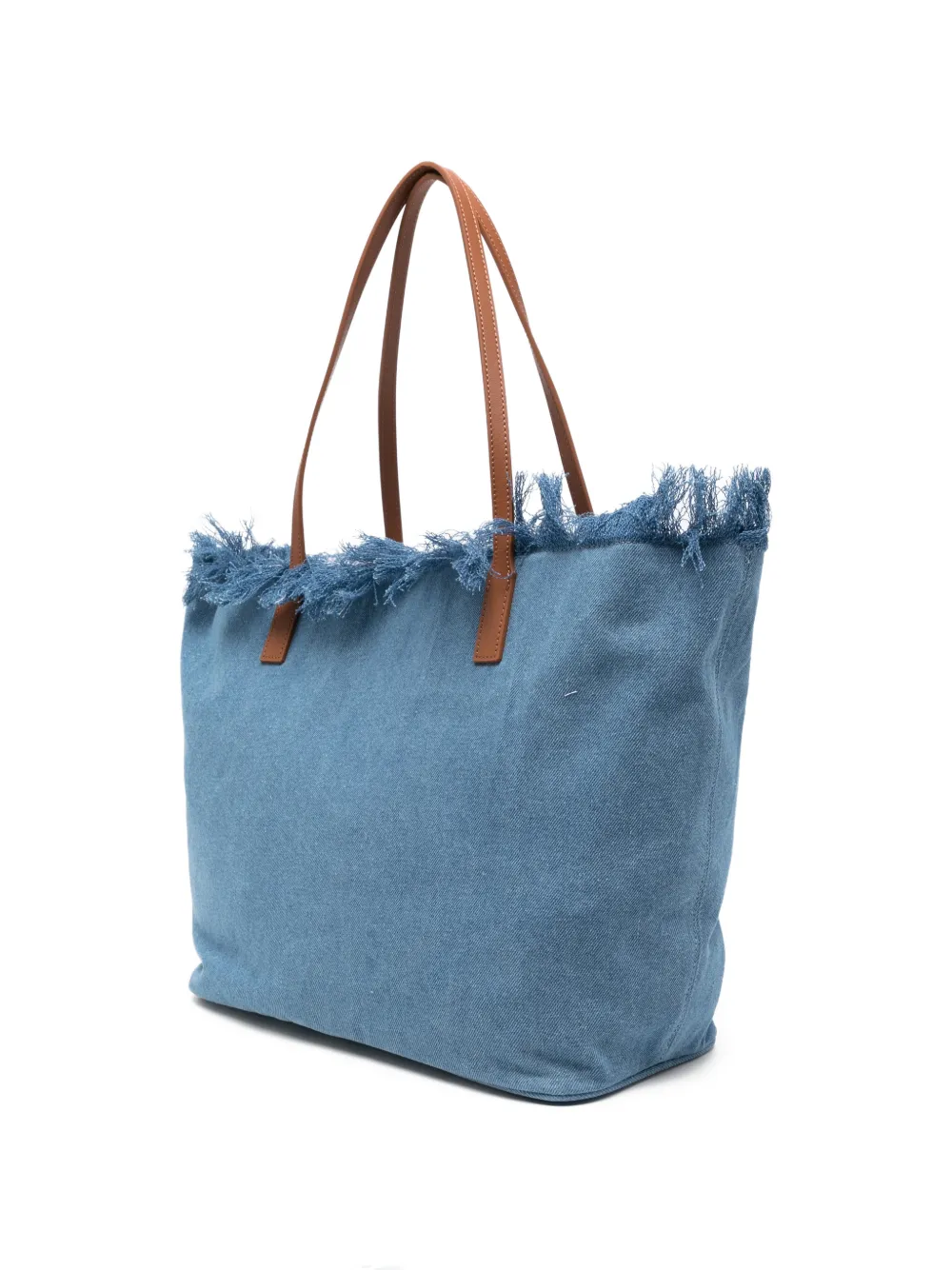 MC2 Saint Barth Strandtas met franje Blauw