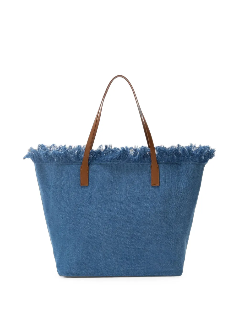 MC2 Saint Barth Strandtas met franje Blauw
