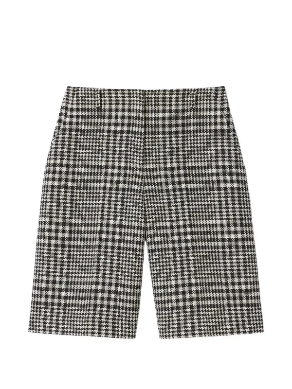 Lafayette 148 Plaid Shorts in Black