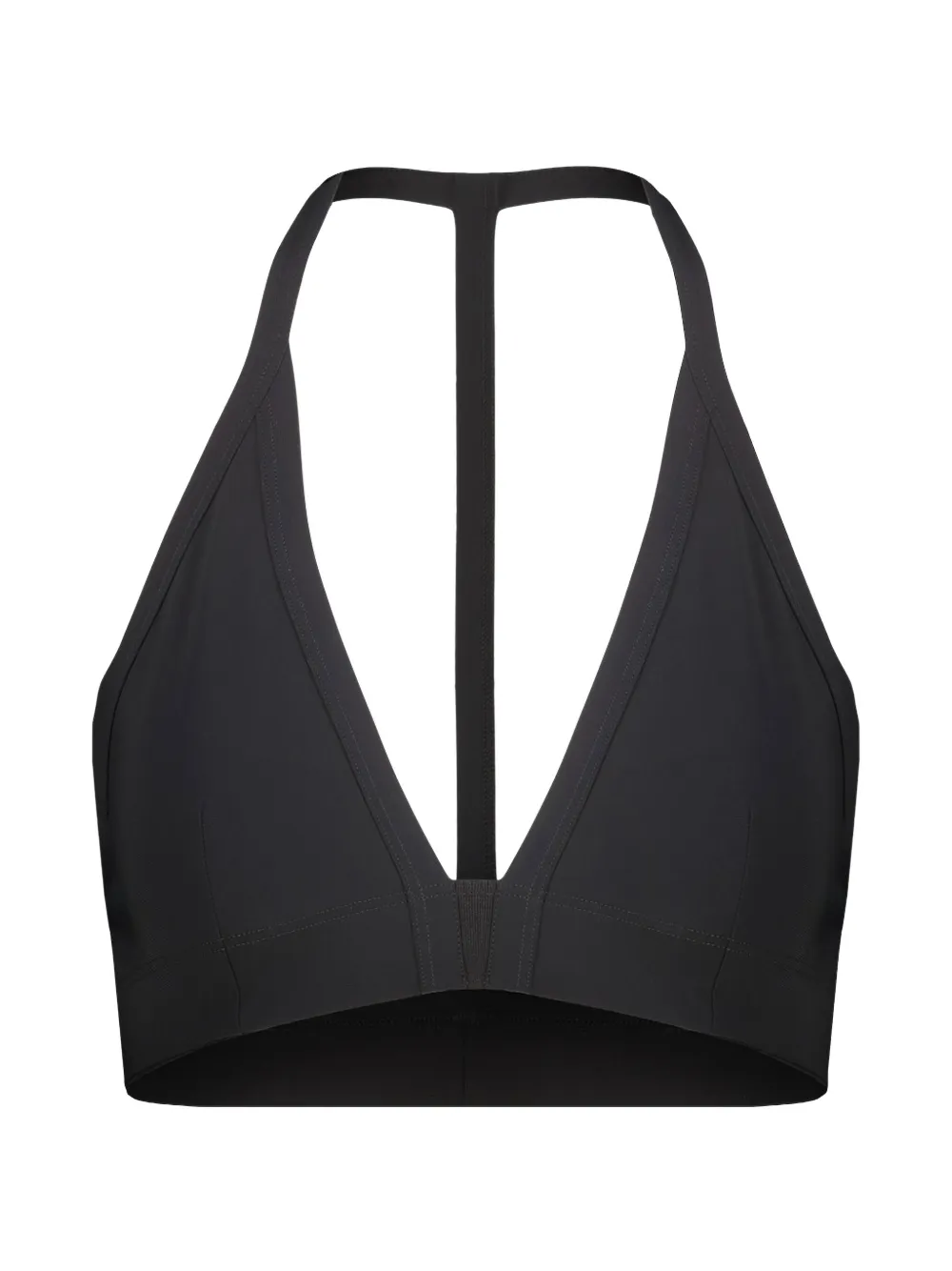 Rick Owens V-neck halter bikini top - Nero