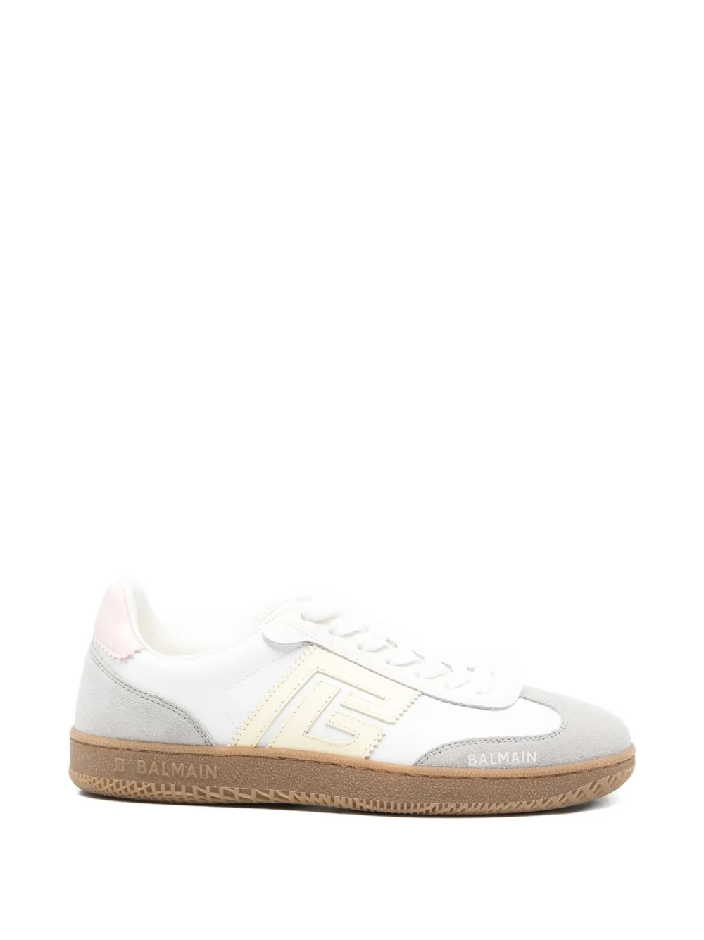 Balmain Swan leather sneakers Wit