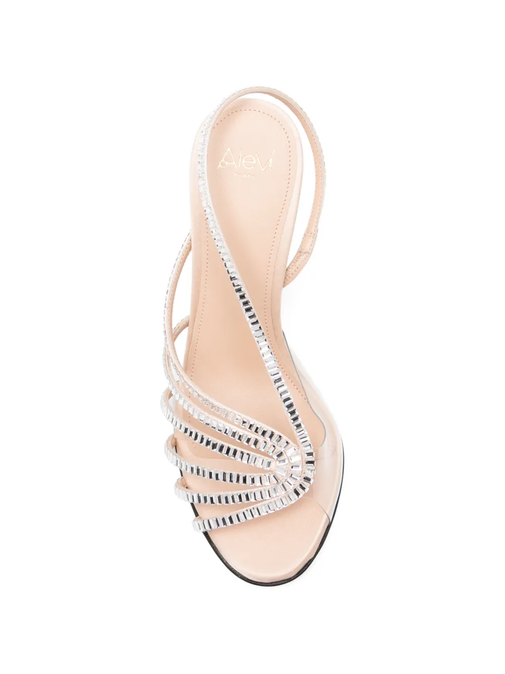 Alevì Sandalen verfraaid met stras Beige