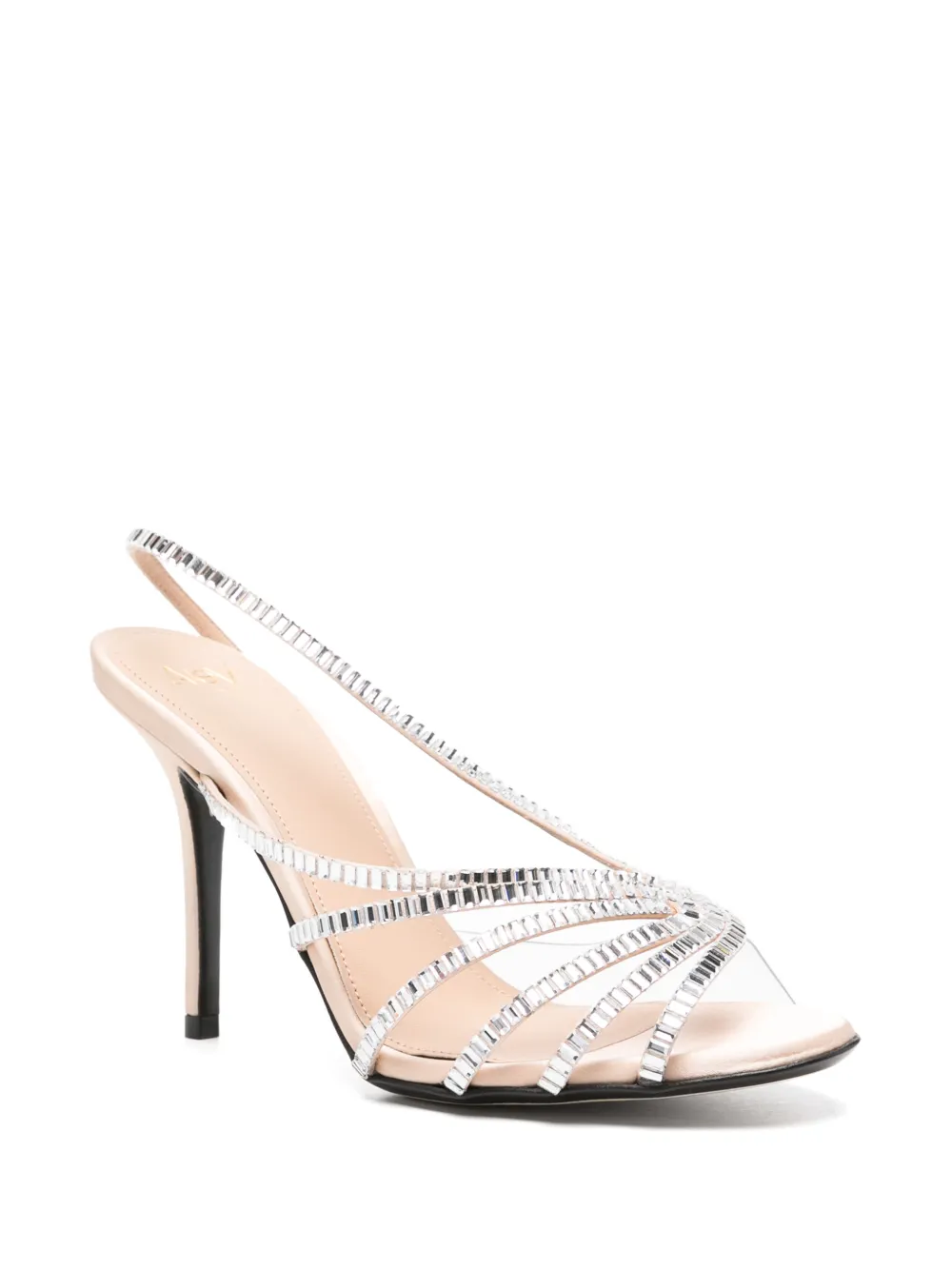 Alevì Sandalen verfraaid met stras Beige