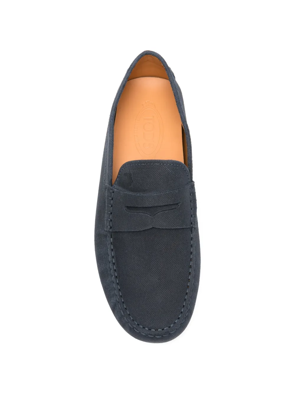 Tod's leather loafers Blauw