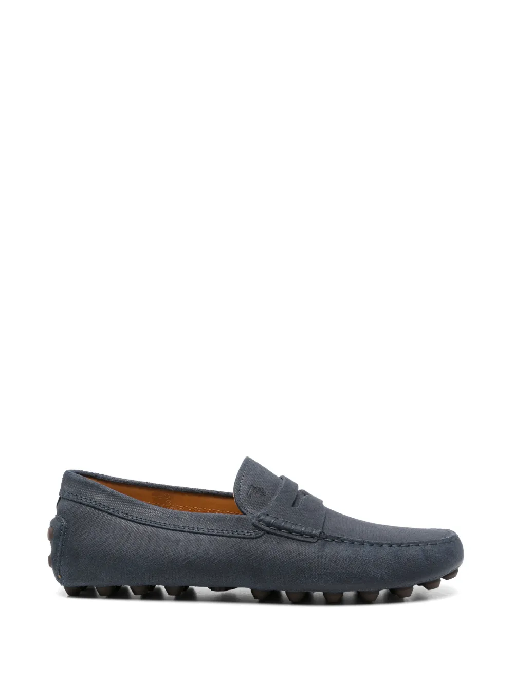 Tod's leather loafers - Blu