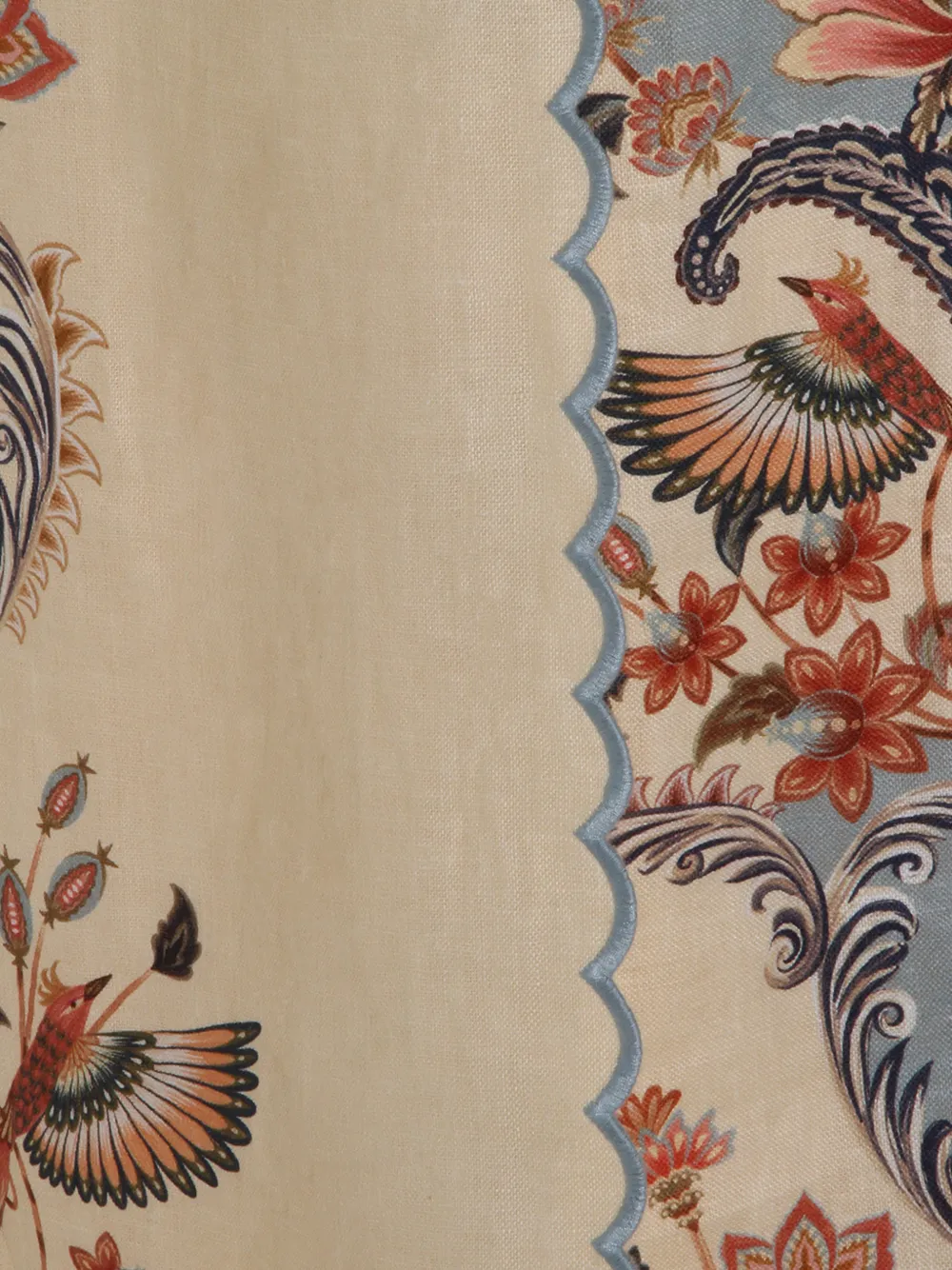 FARM Rio Rok met gewelfde afwerking en bloemenprint Beige