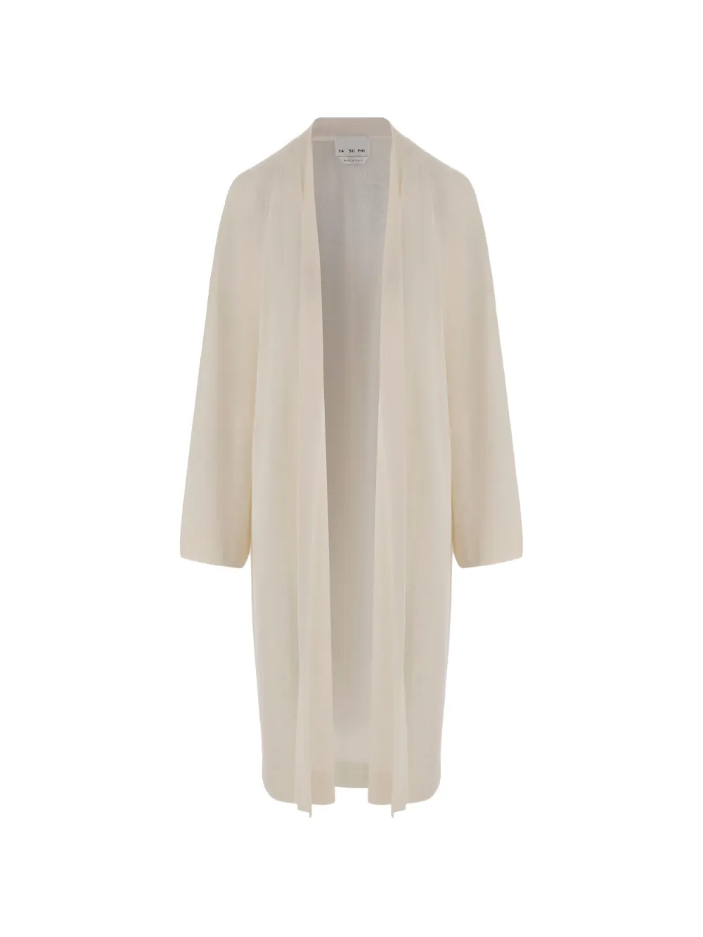 SA SU PHI open-front long-sleeve coat - Toni neutri