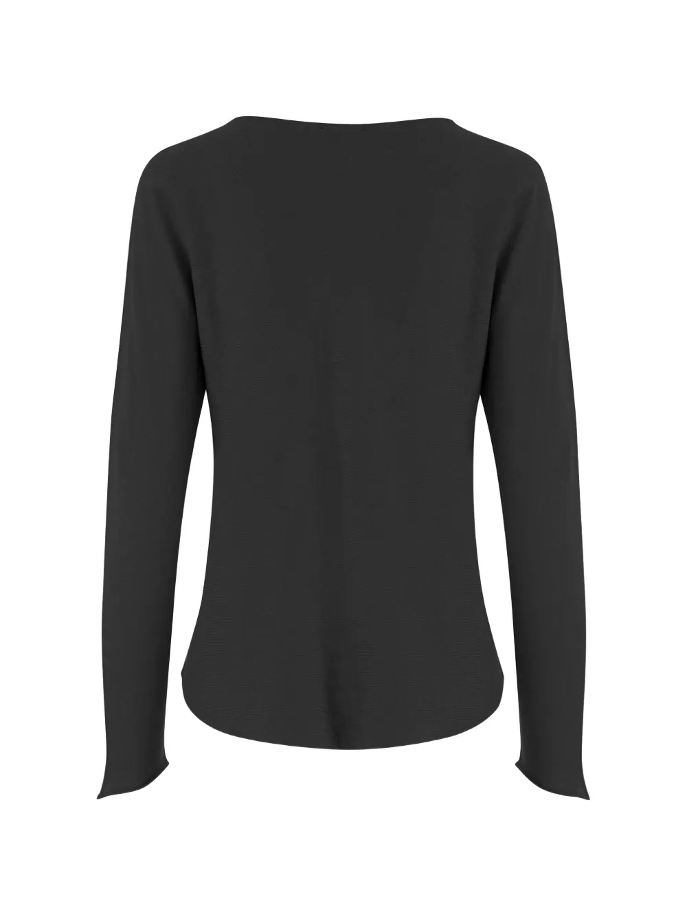  Bruno Manetti Crew-neck Long-sleeved T-shirt - Black 